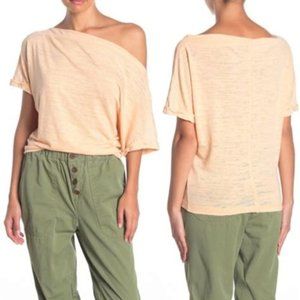 NWT Free People We The Free Astrid Tee - Apricot